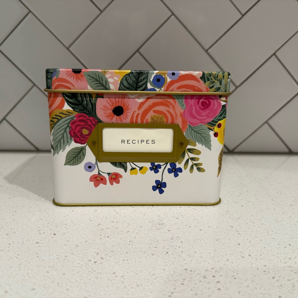 New Rifle Paper Co. Recipe Box